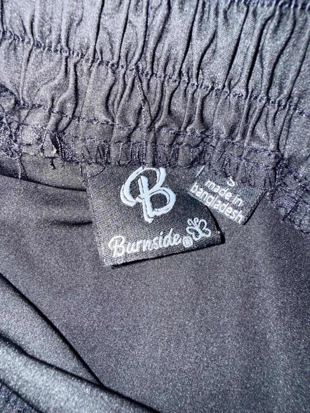 Bumsters Black Running Shorts Drawstring Zip Pocket
